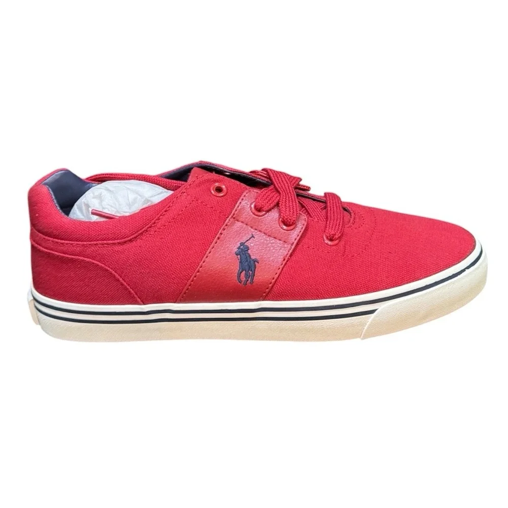 Polo Ralph Lauren Hamilton canvas sneakers in Devon red Size 7.5